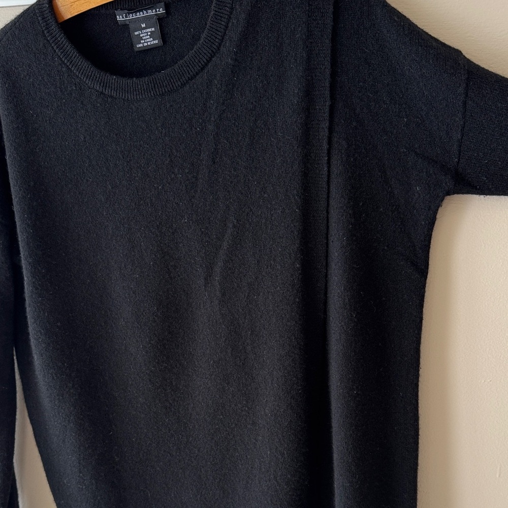Sofia Cashmere Black Sweater/Cardigan - Picture 9 of 9